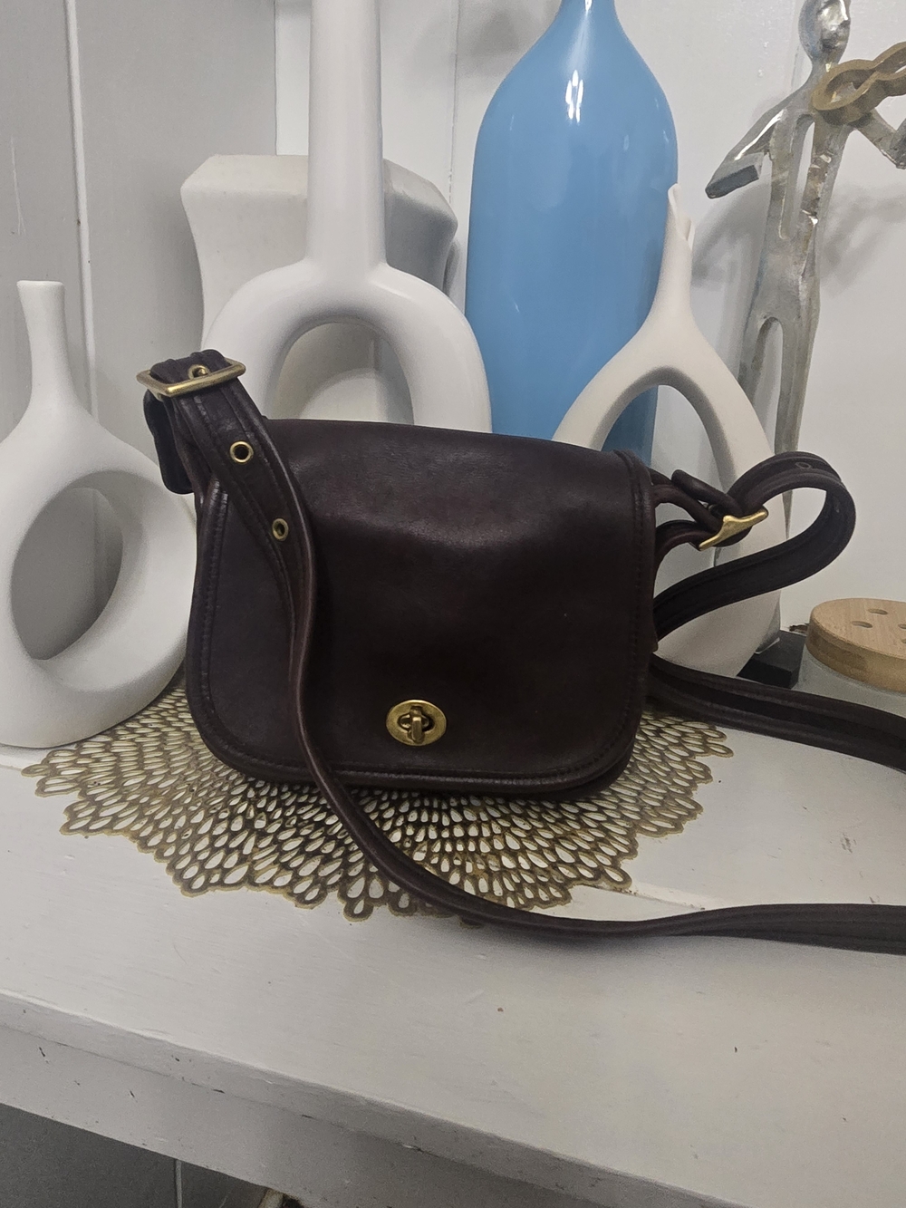 Vintage Coach Legacy SMALL FLAP BAG 9965 MAHOGANY
